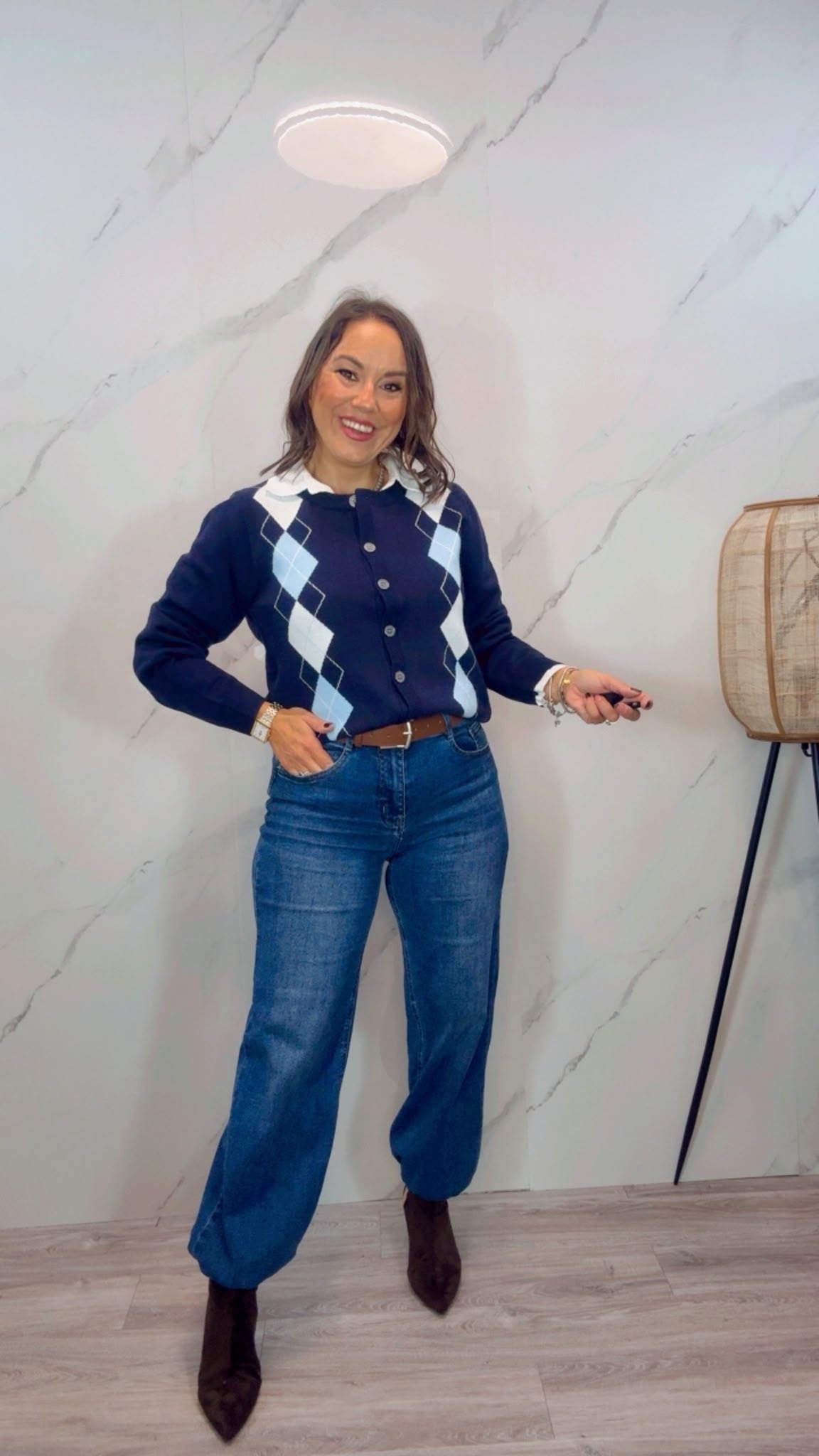 Rebeca London Azul Marino