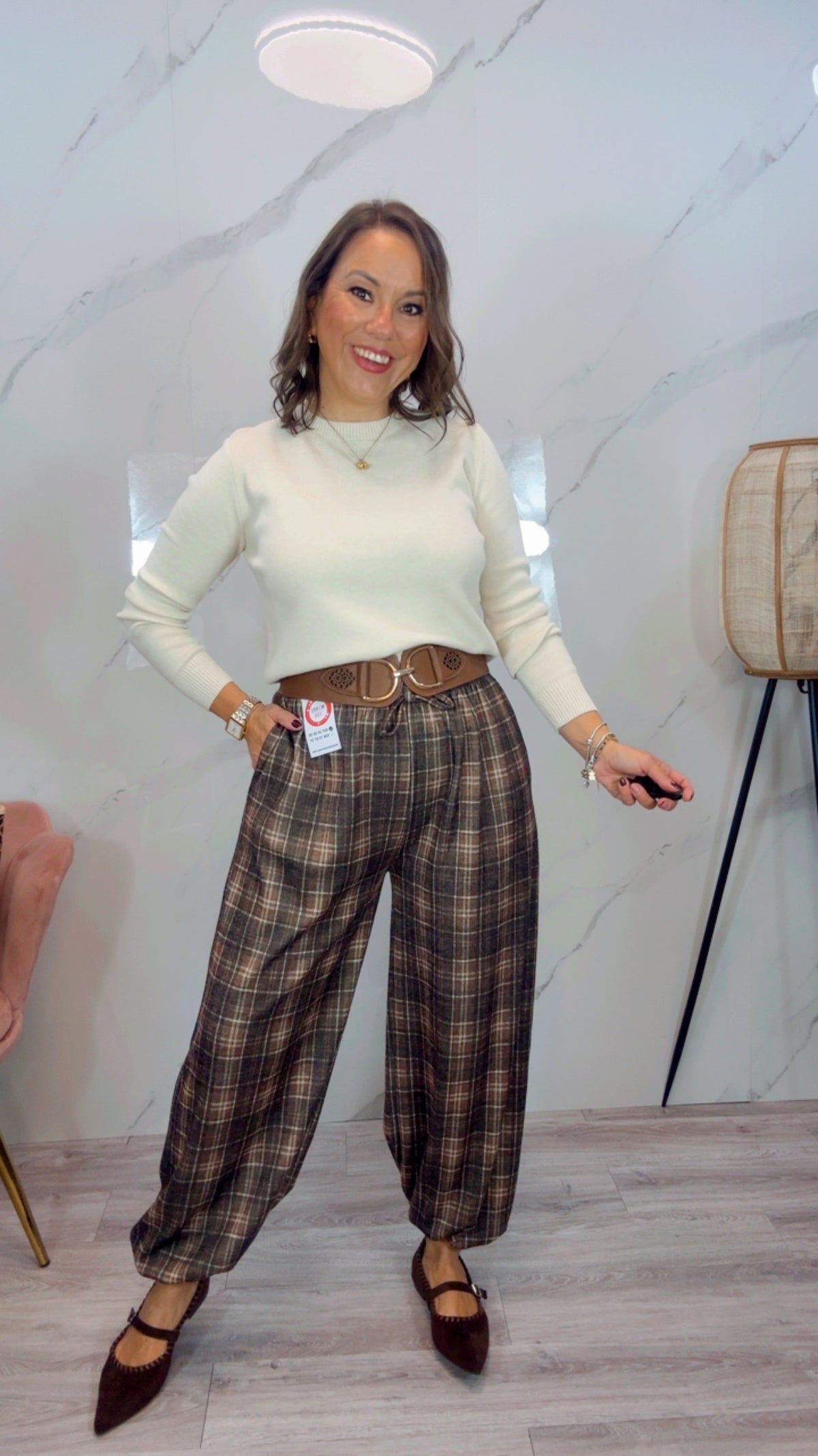 Pantalón Bombacho cuadros