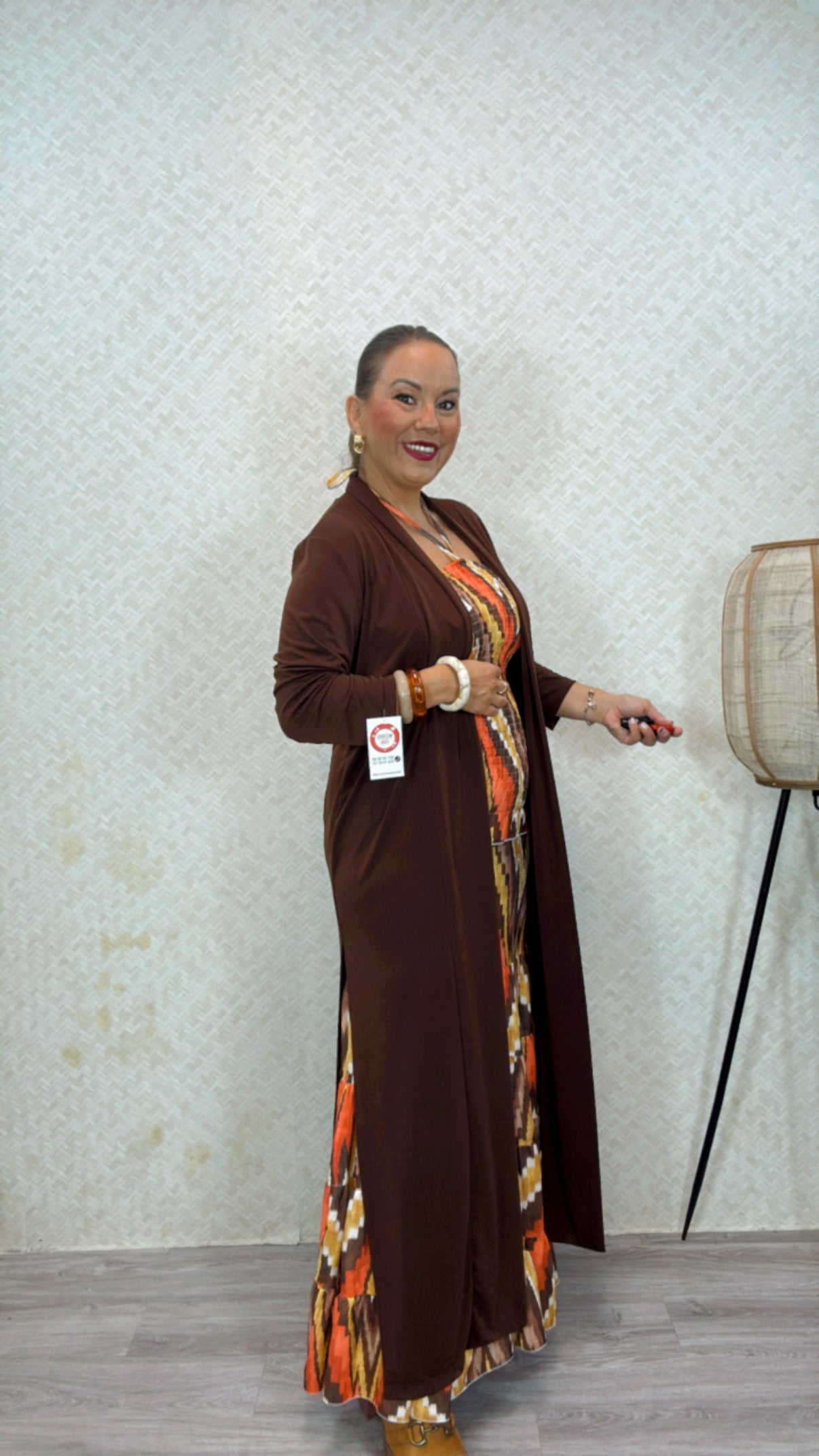 Kimono Marrón largo