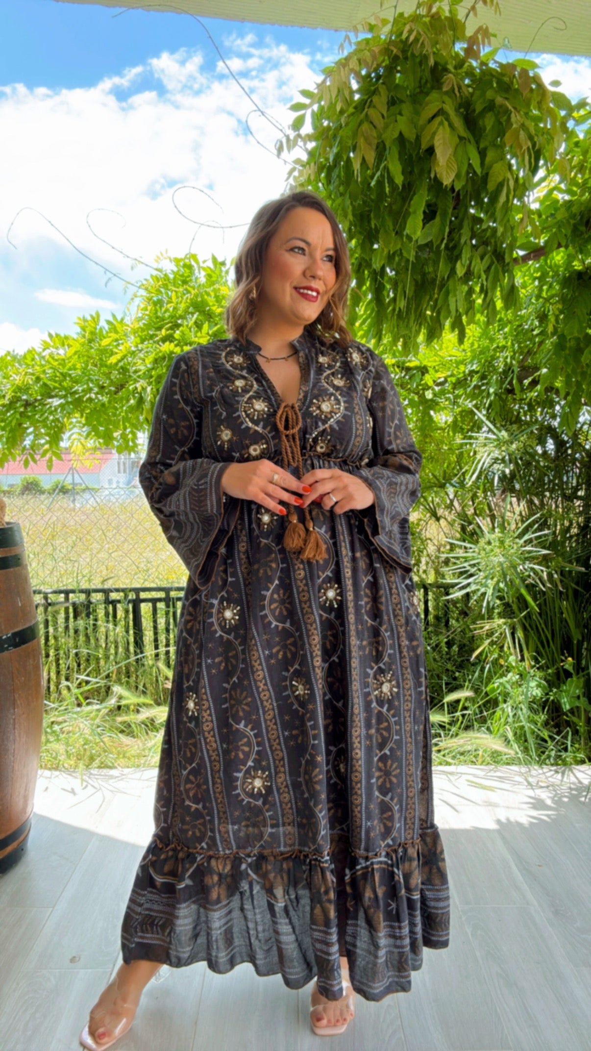 Vestido Moroco Negro