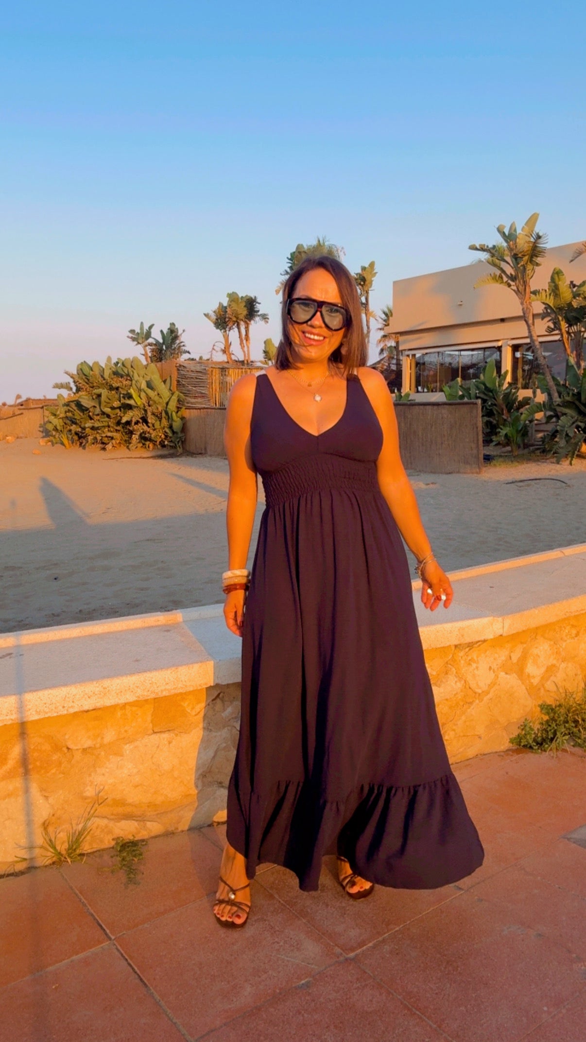 Vestido Bohemia Azul Marino