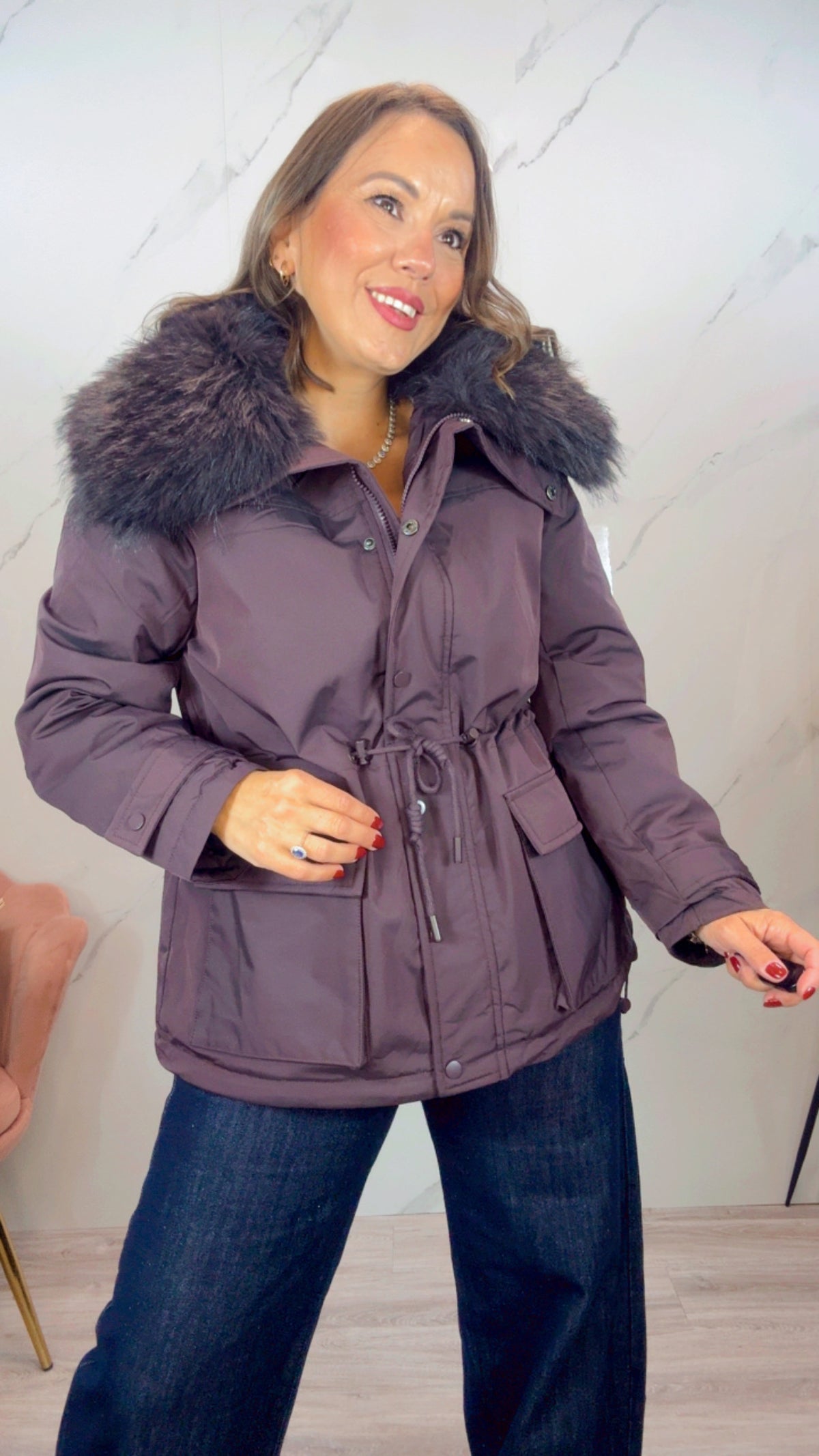 Parka Alaska Berenjena