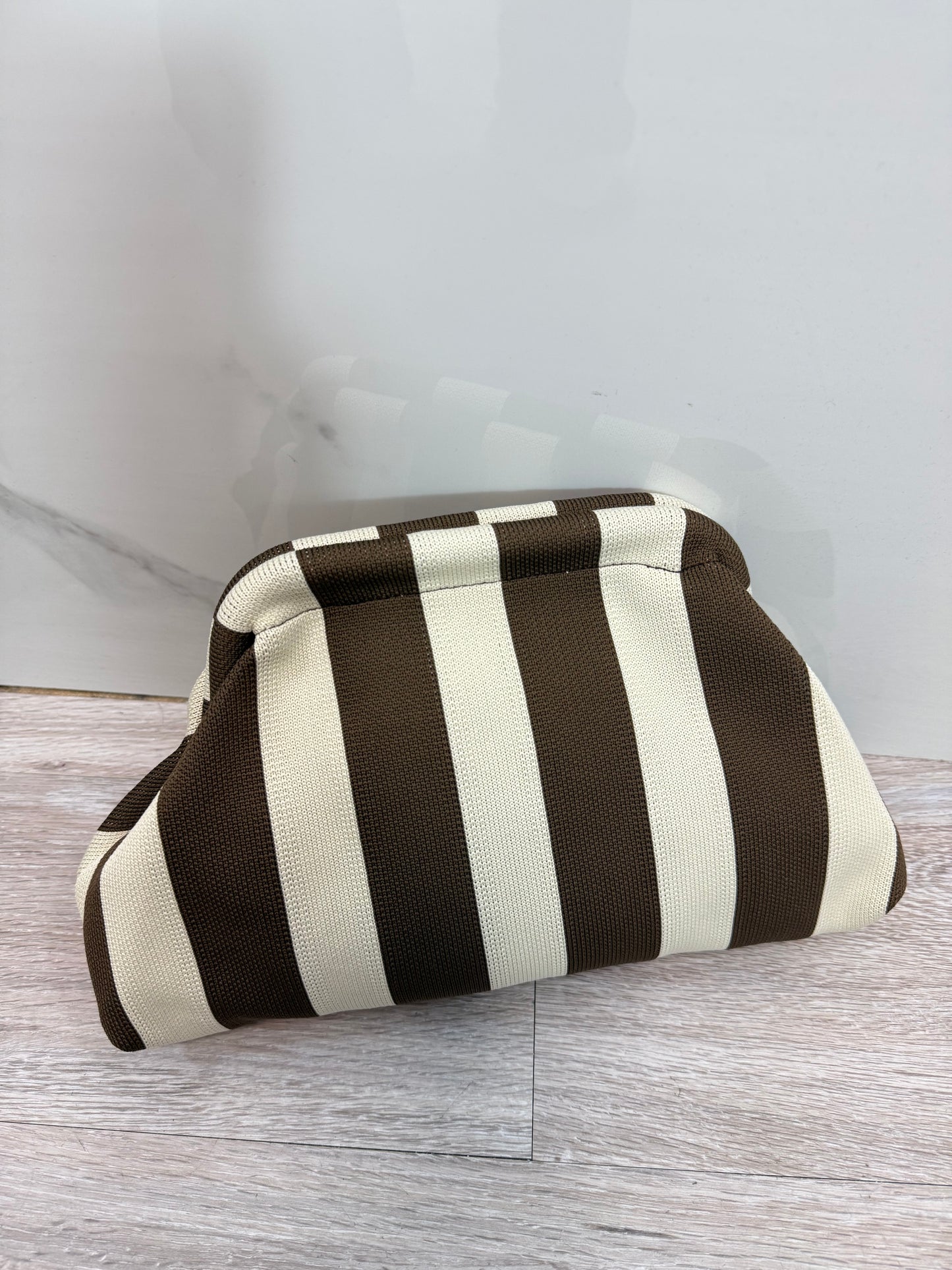 Bolso rayas marrón