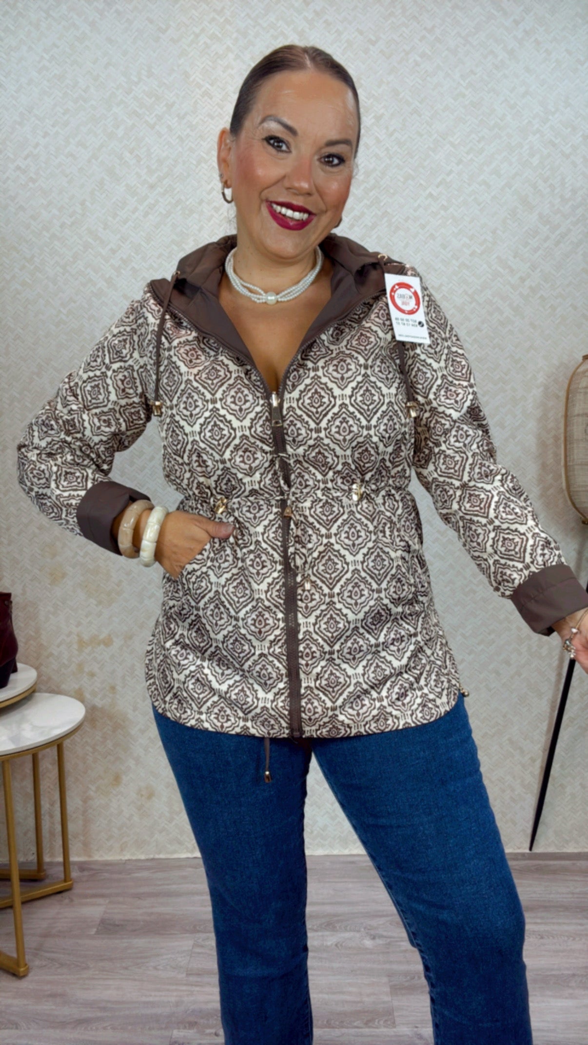 Parka Marrón chocolate reversible