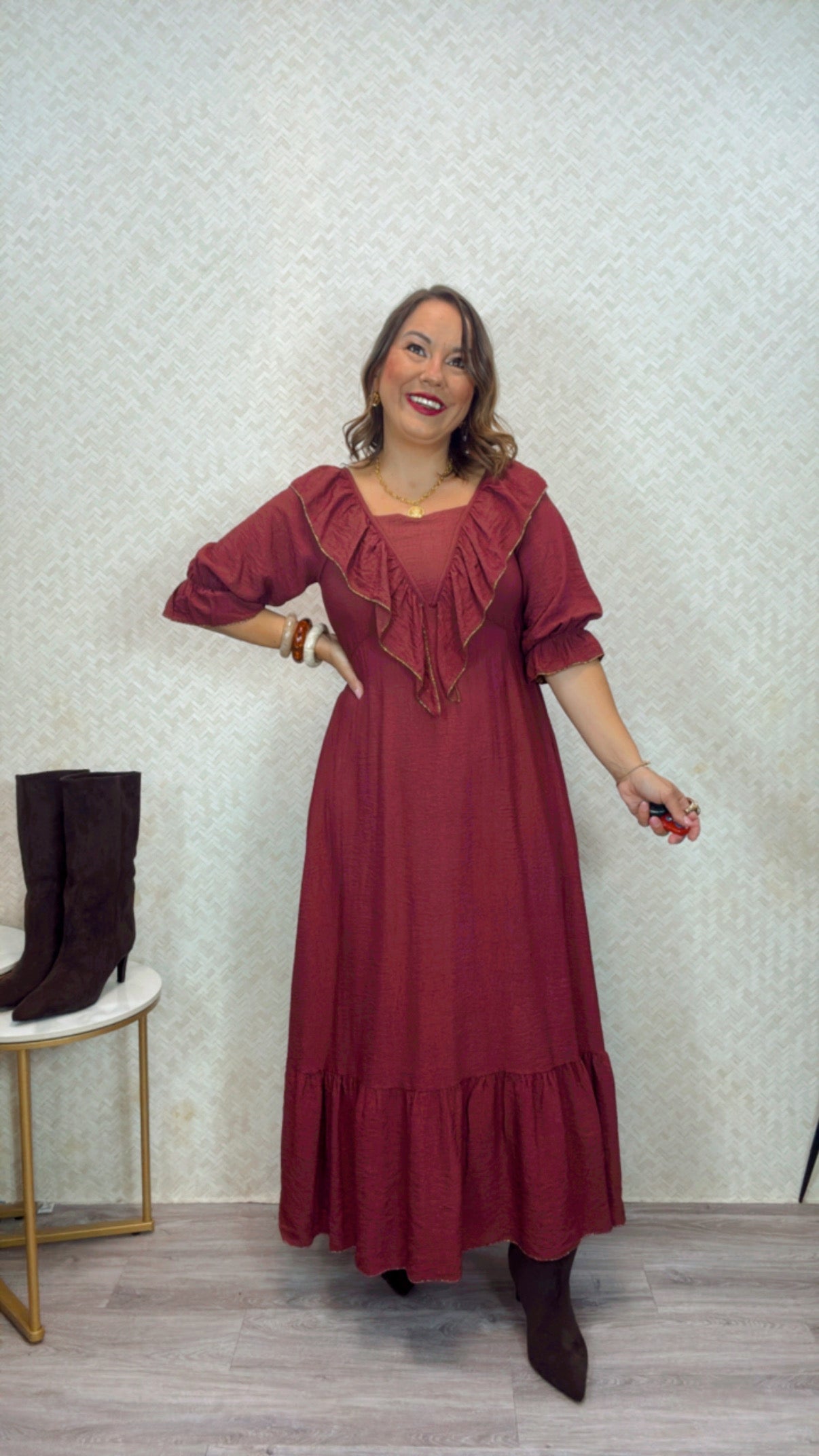 Vestido Altea Burdeos