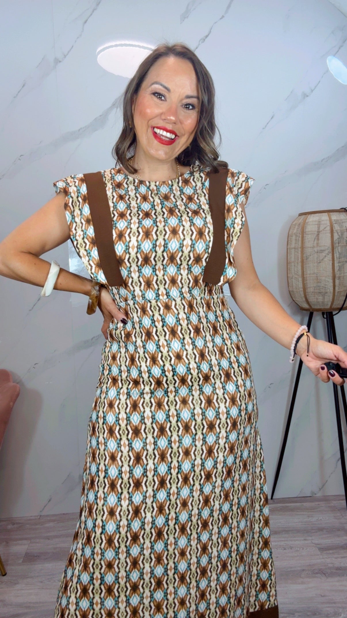 Vestido Juncal Marrón