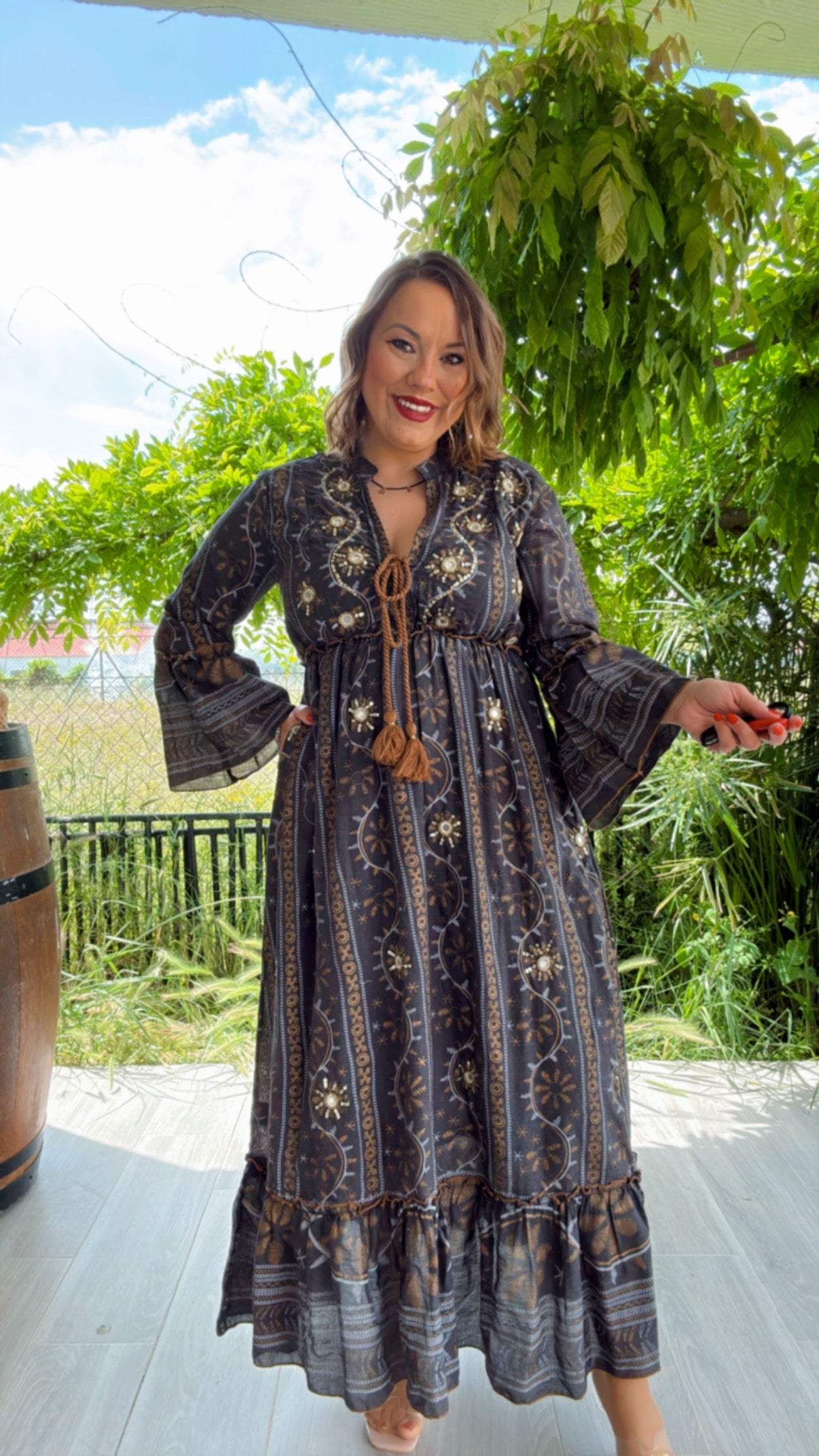 Vestido Moroco Negro