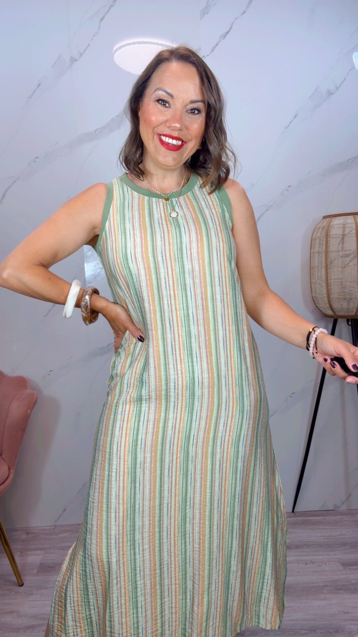 Vestido Rayas midi