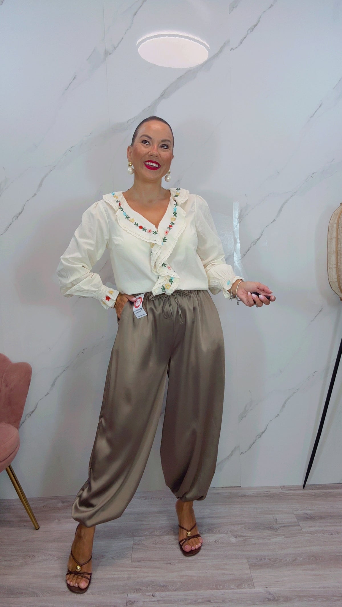 Pantalón Bombacho Topo