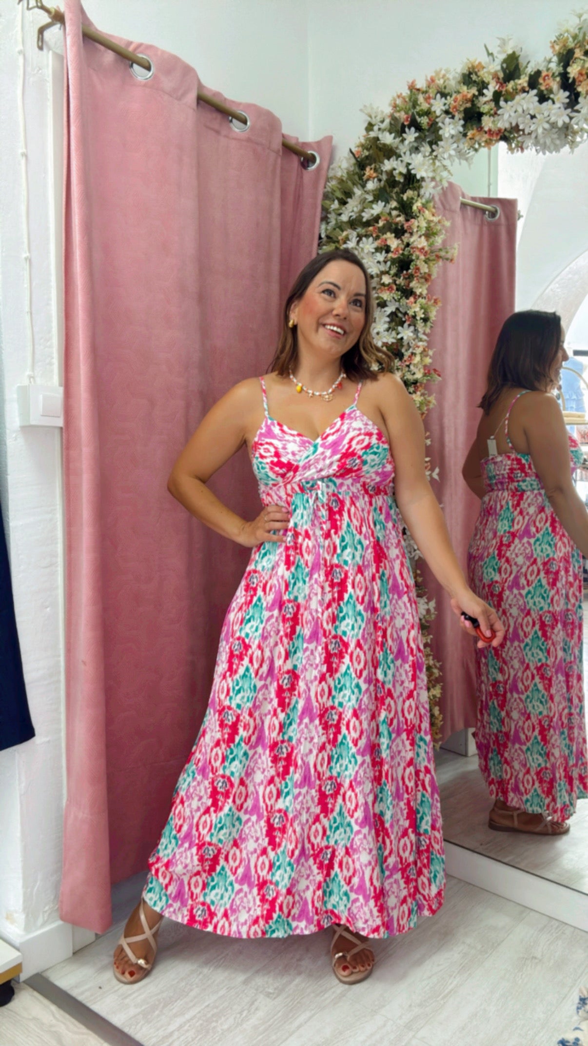 Vestido Acuarela Rosa
