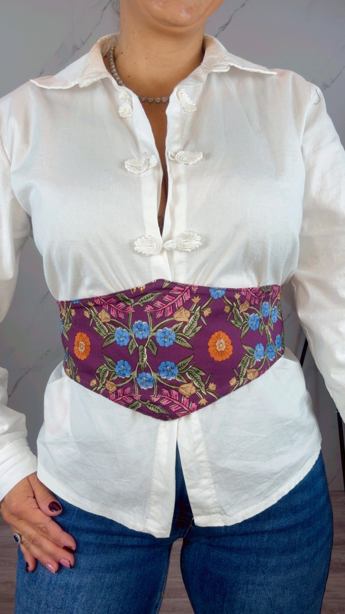 Fajín Berenjena Flores