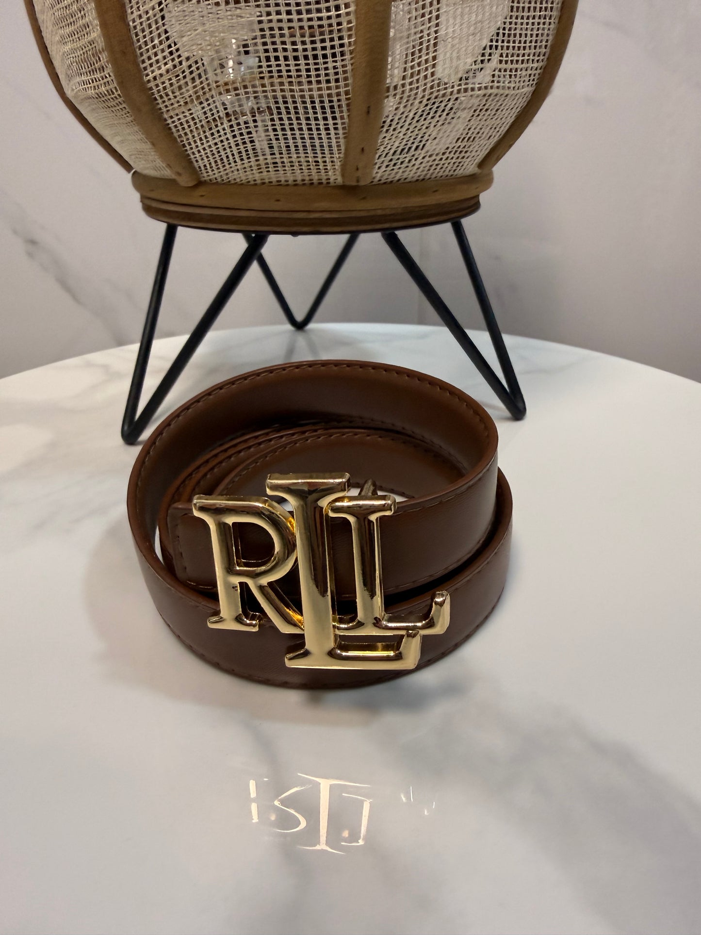 Cinturón RLL Marrón chocolate