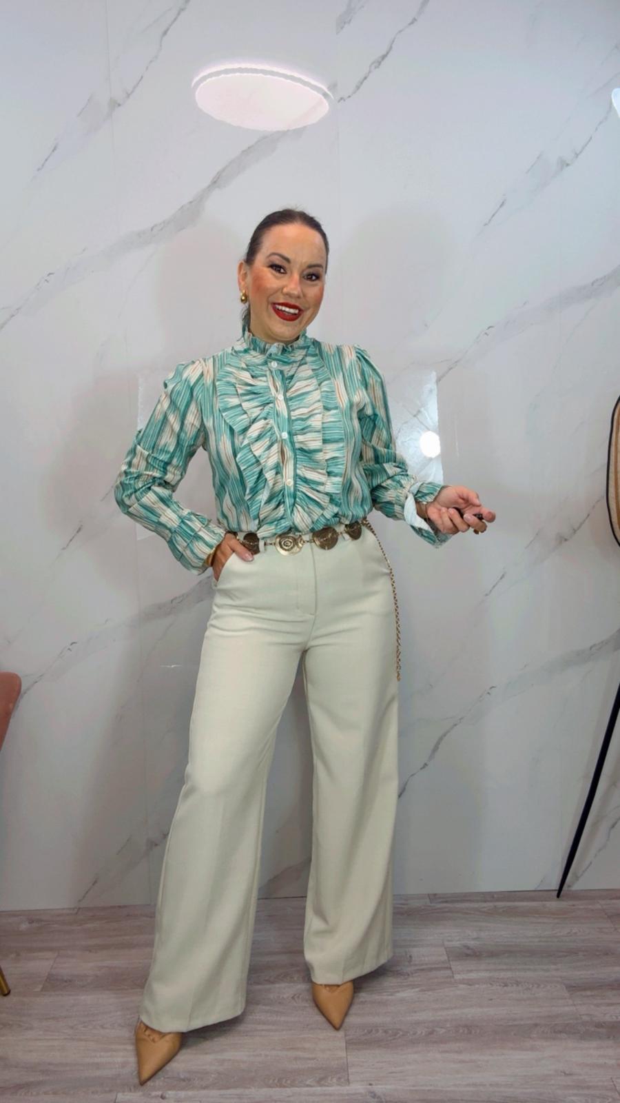 Camisa Triana Turquesa