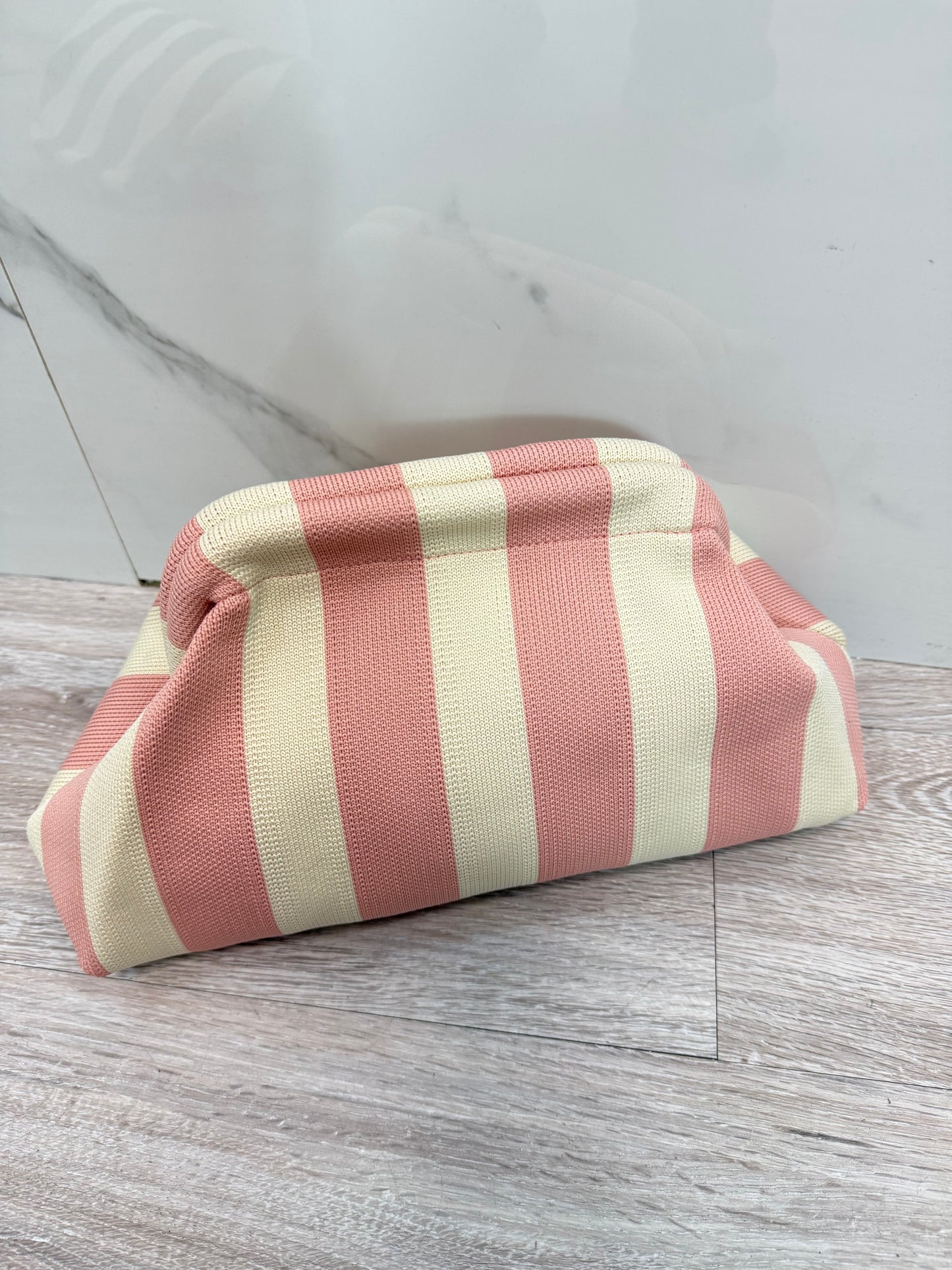 Bolso Rayas Rosa