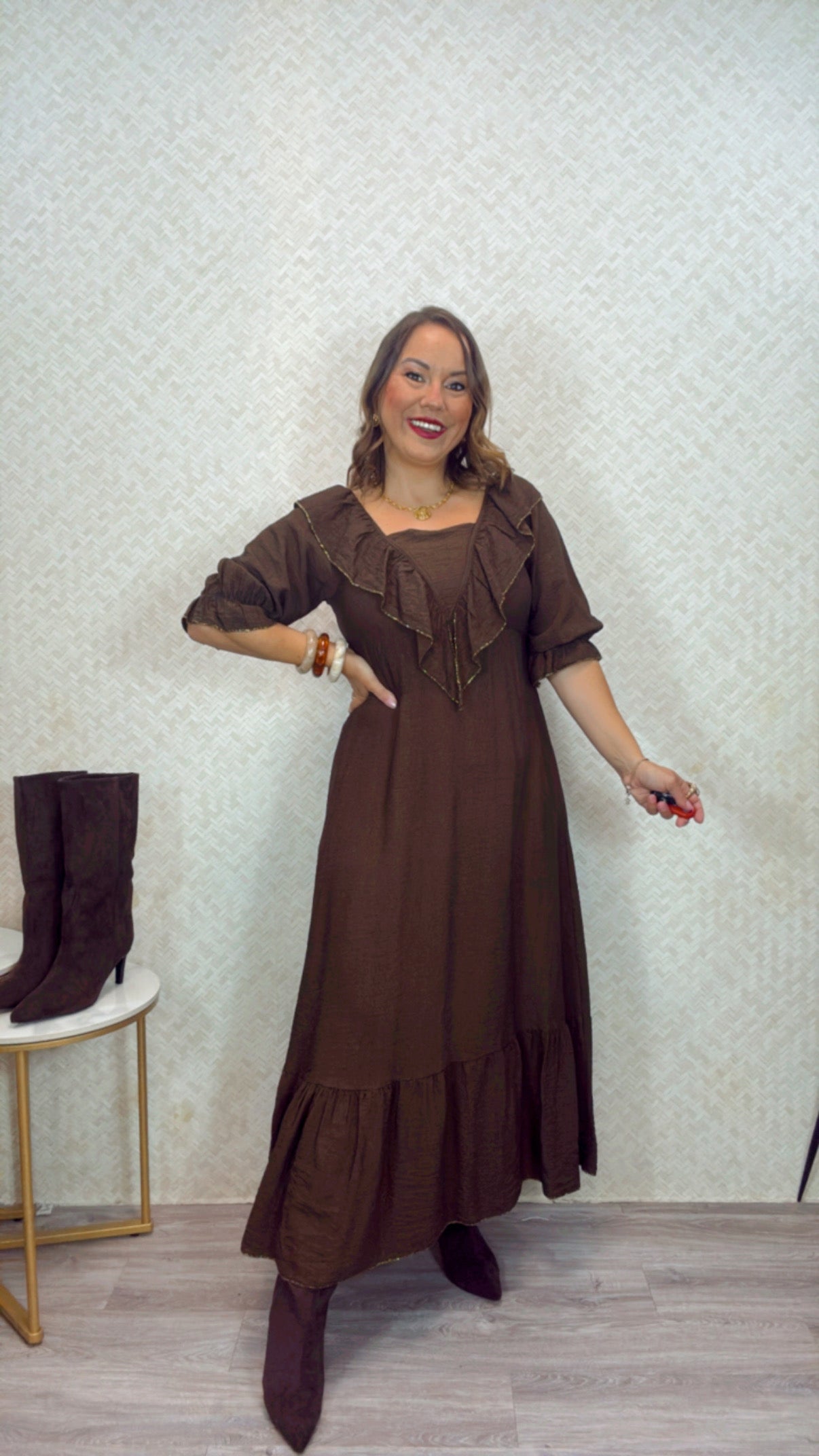 Vestido Altea Marrón chocolate