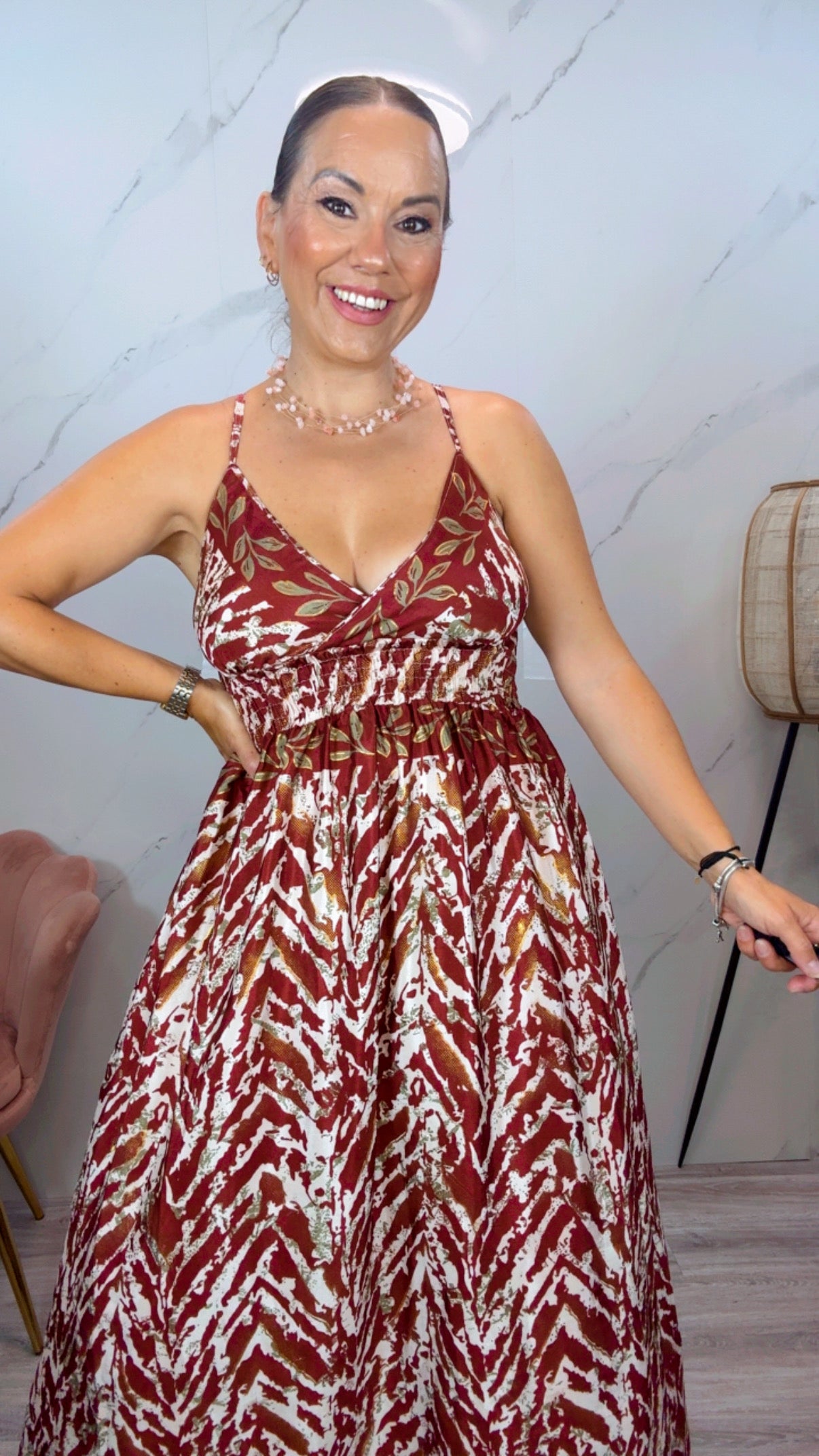 Vestido Safari Rojo