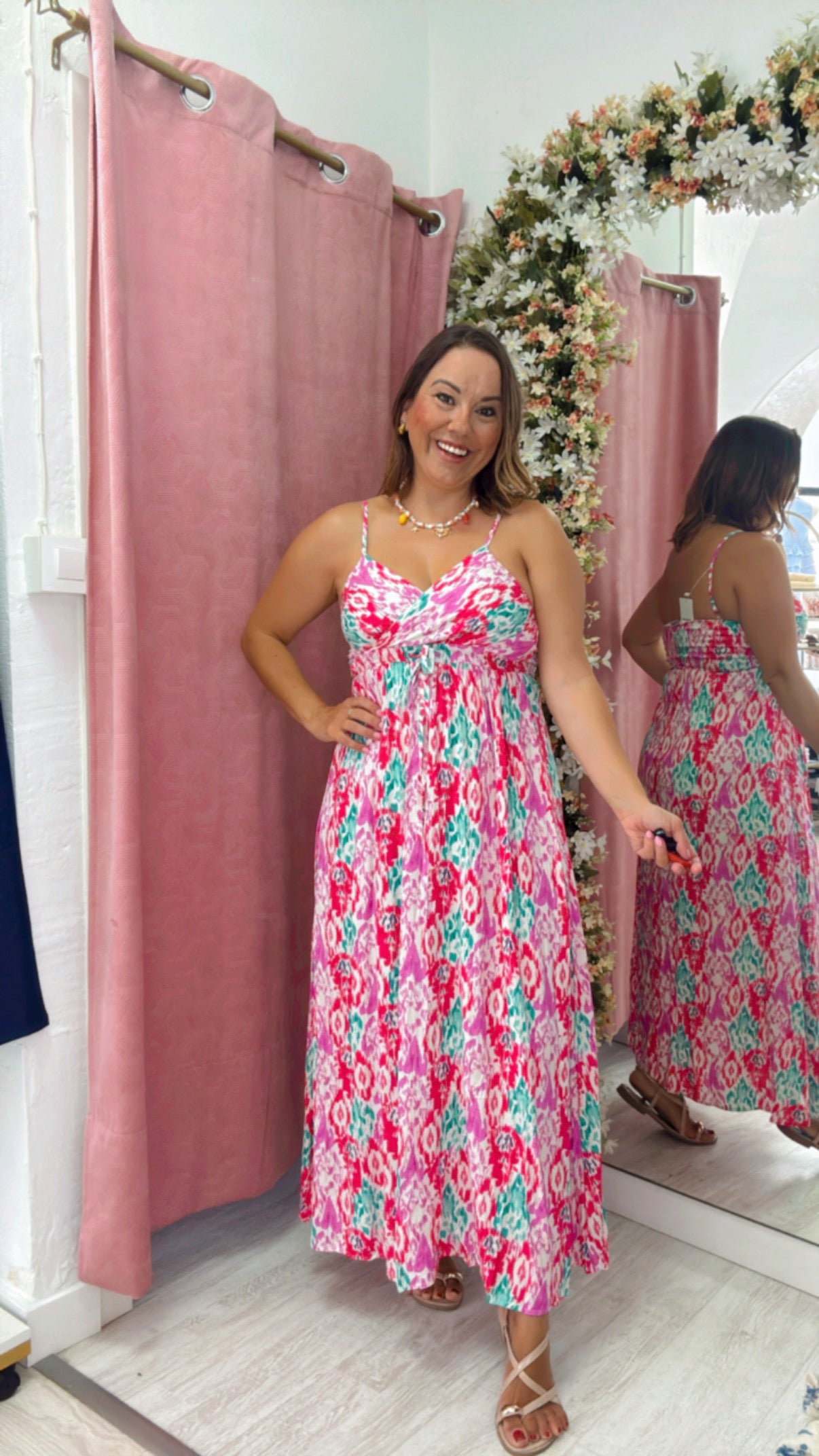 Vestido Acuarela Rosa