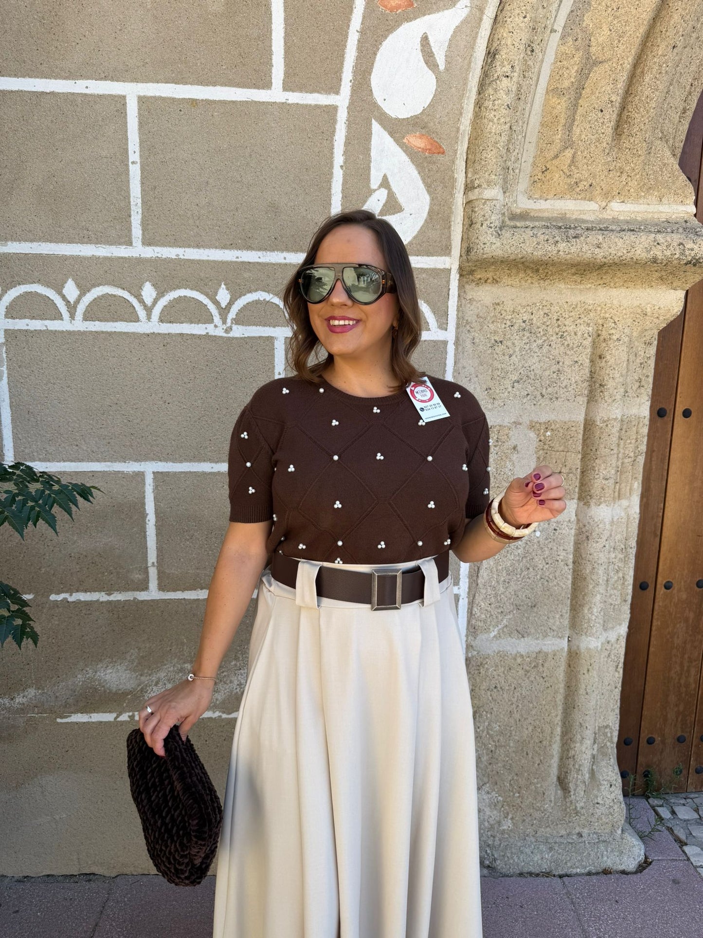 Jersey Perlas Marrón