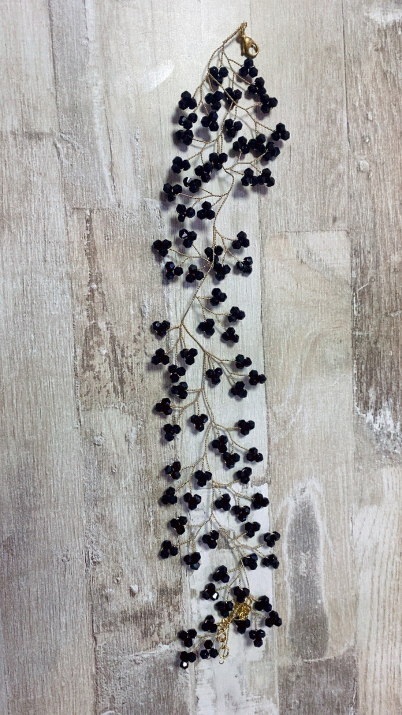 Choker Piedras Negro