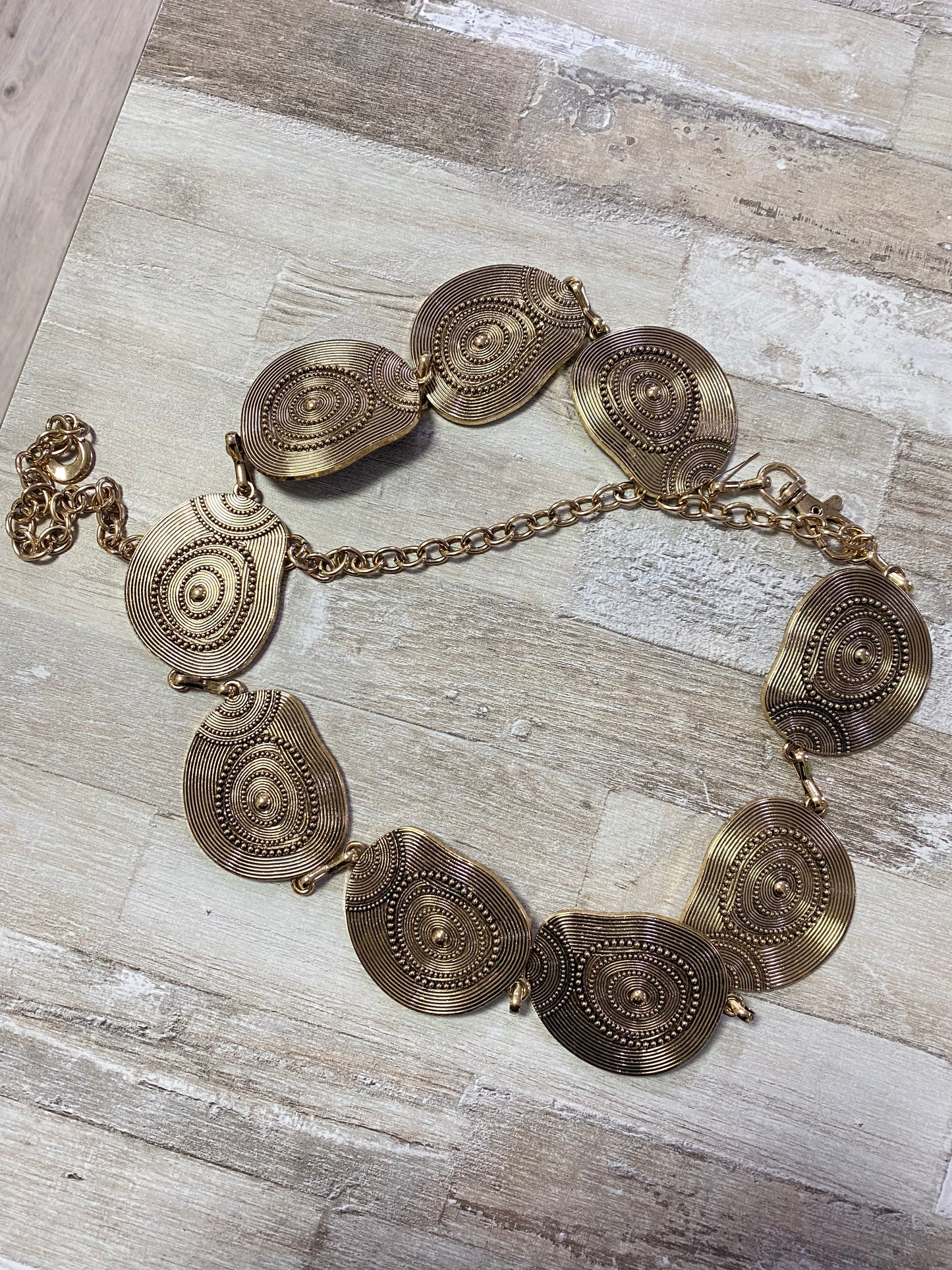 Cinturón Espiral Dorado