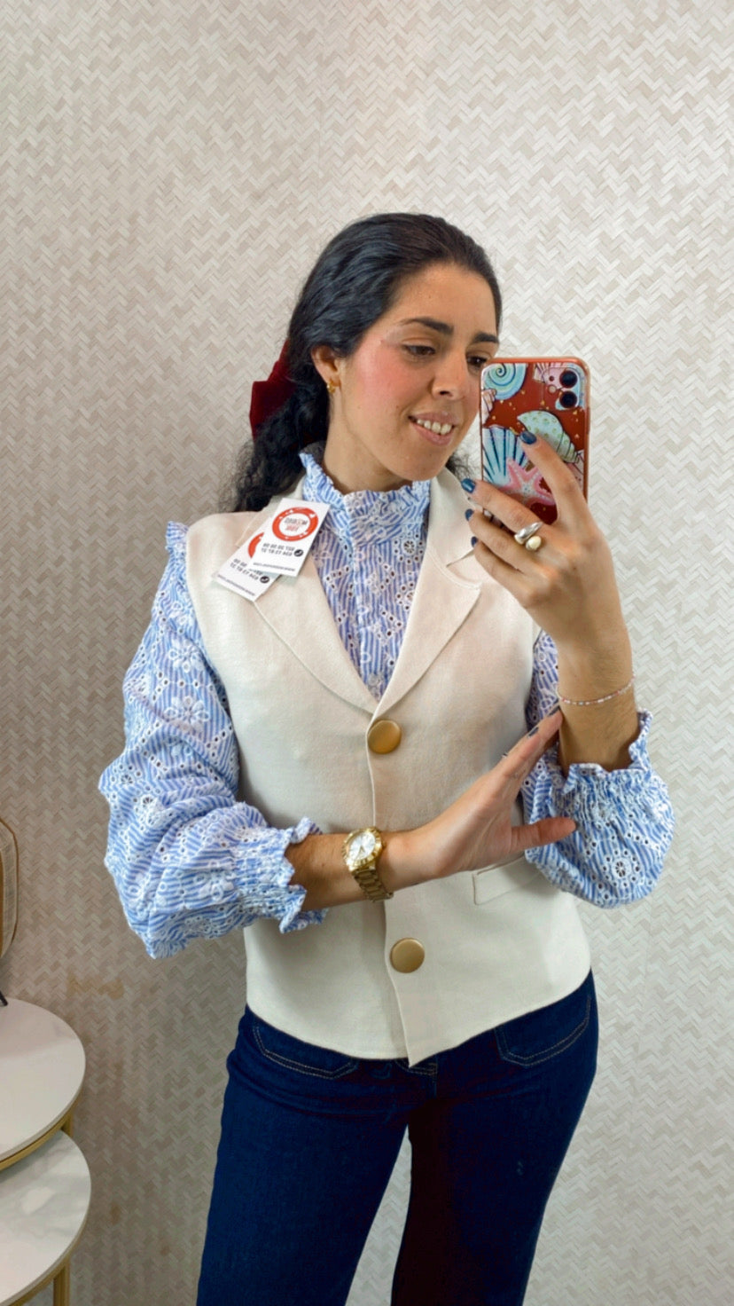 Chaleco Mónaco Beige