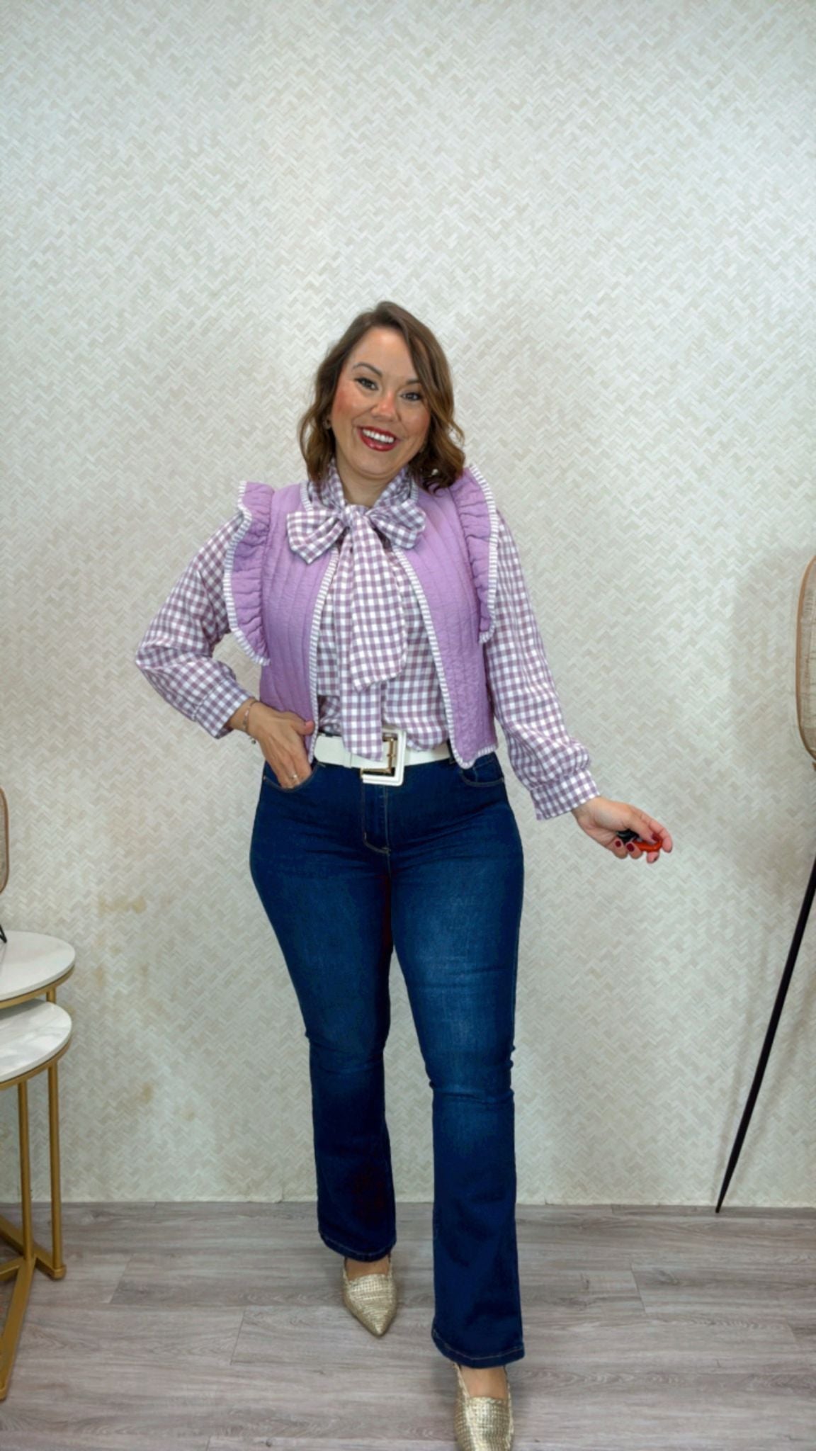 Chaleco Alicia Morado