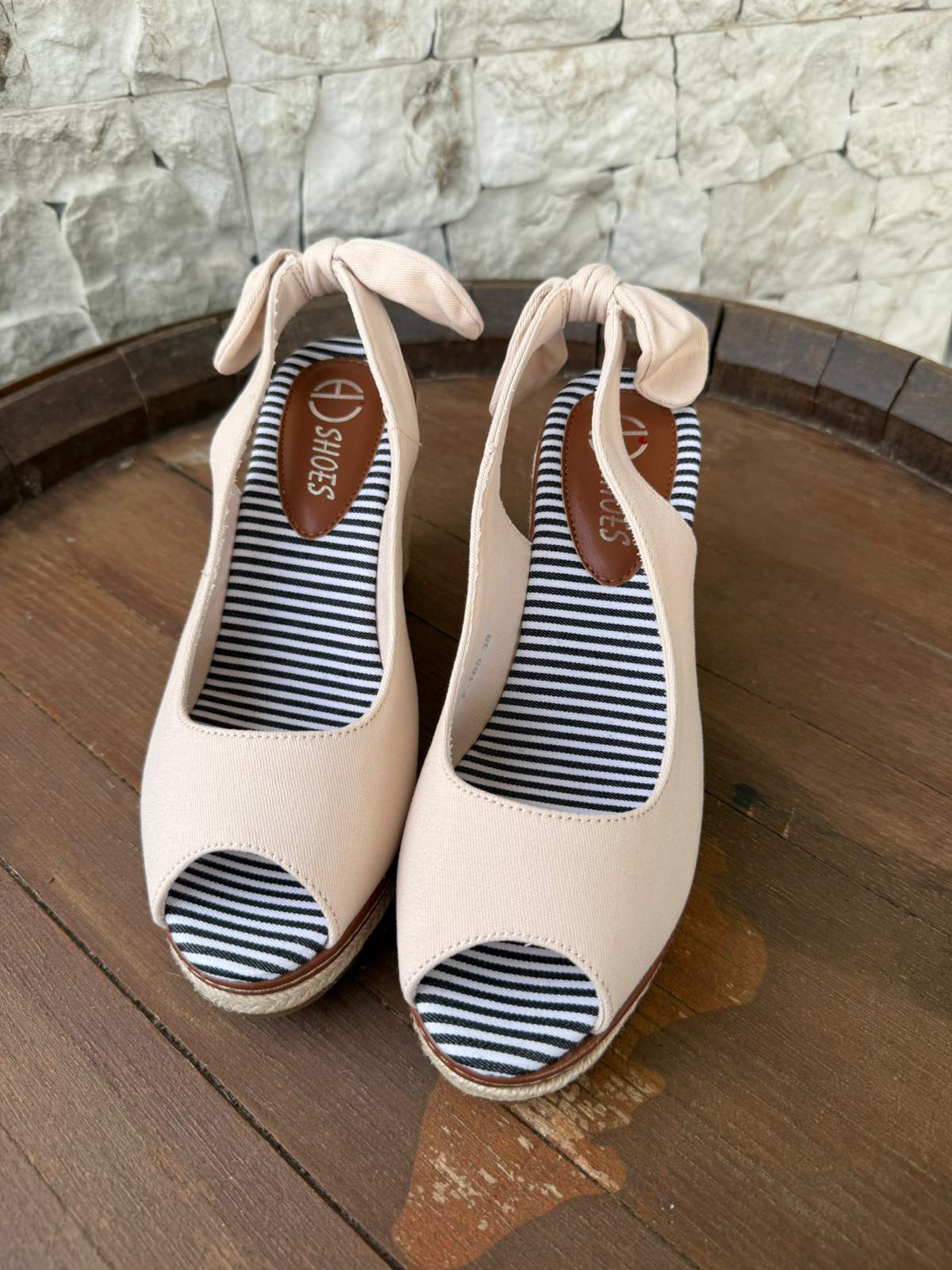 Cuña Lazo Beige
