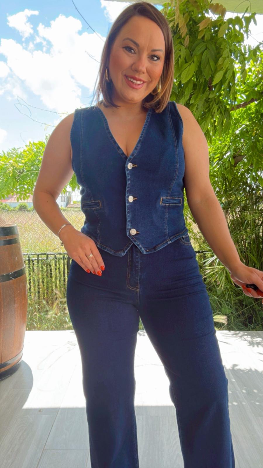 Chaleco Denim Oscuro