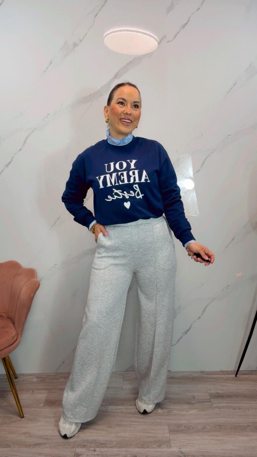 Pantalón Sport Gris Punto