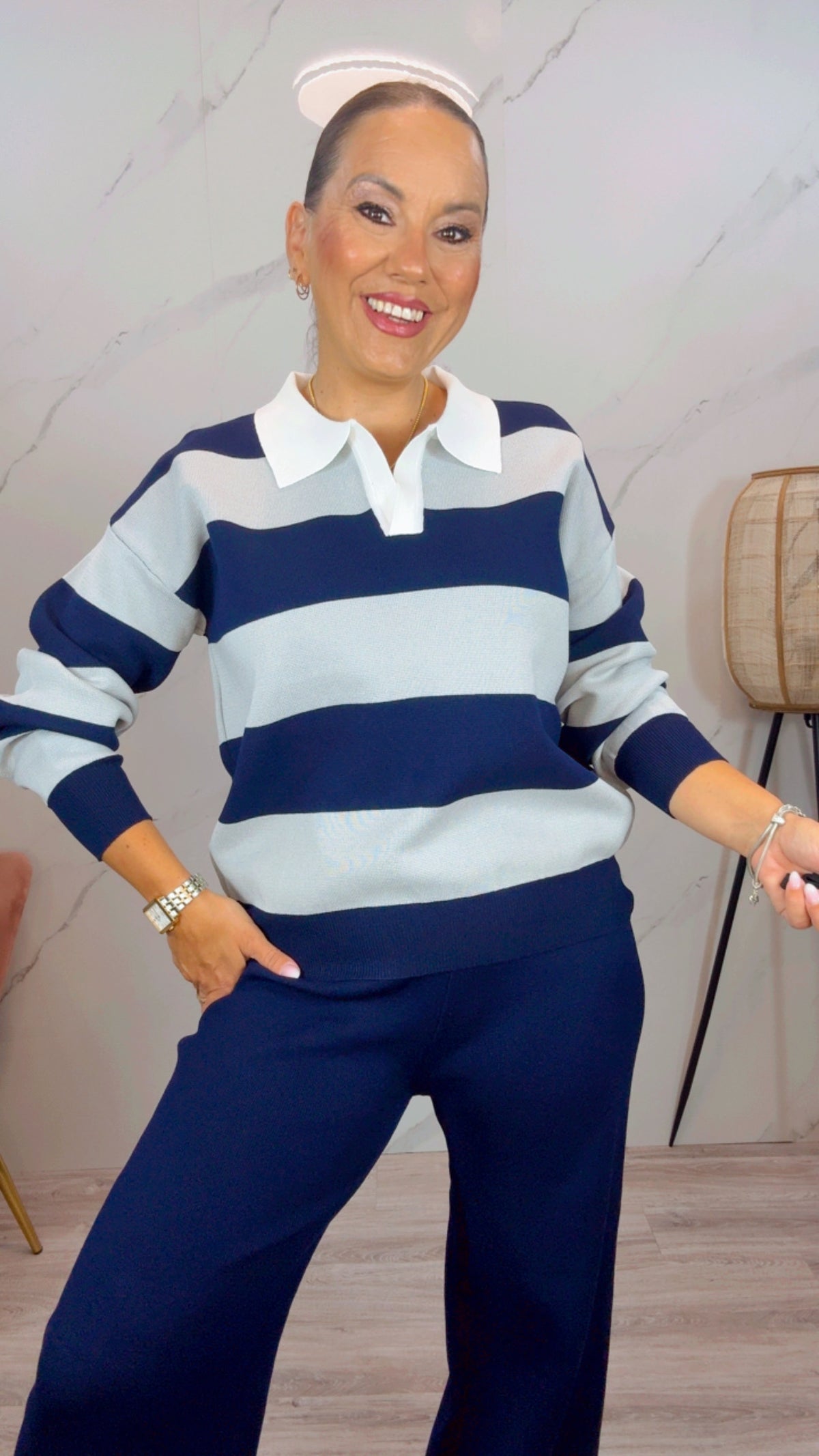 Conjunto Beneton Azul Marino