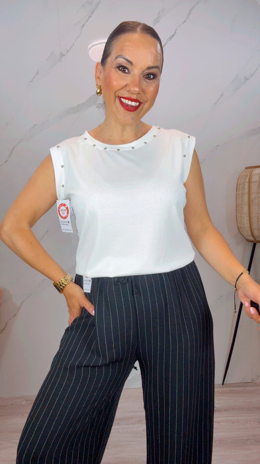 Camiseta Tachuelas Blanca
