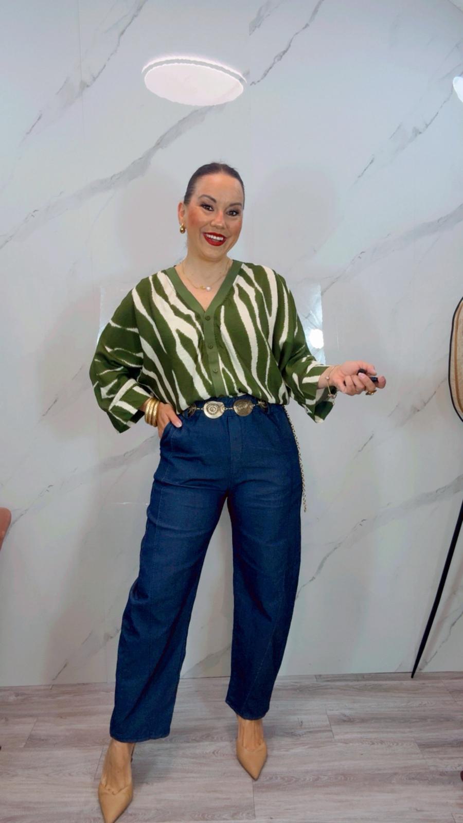 Bomber Print Verde
