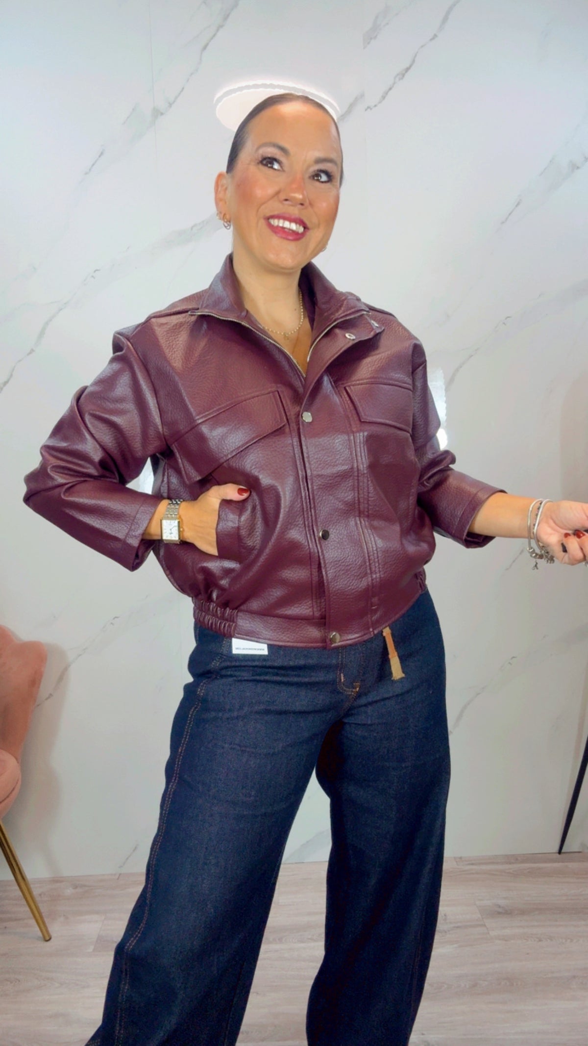 Bomber polipiel Burdeos