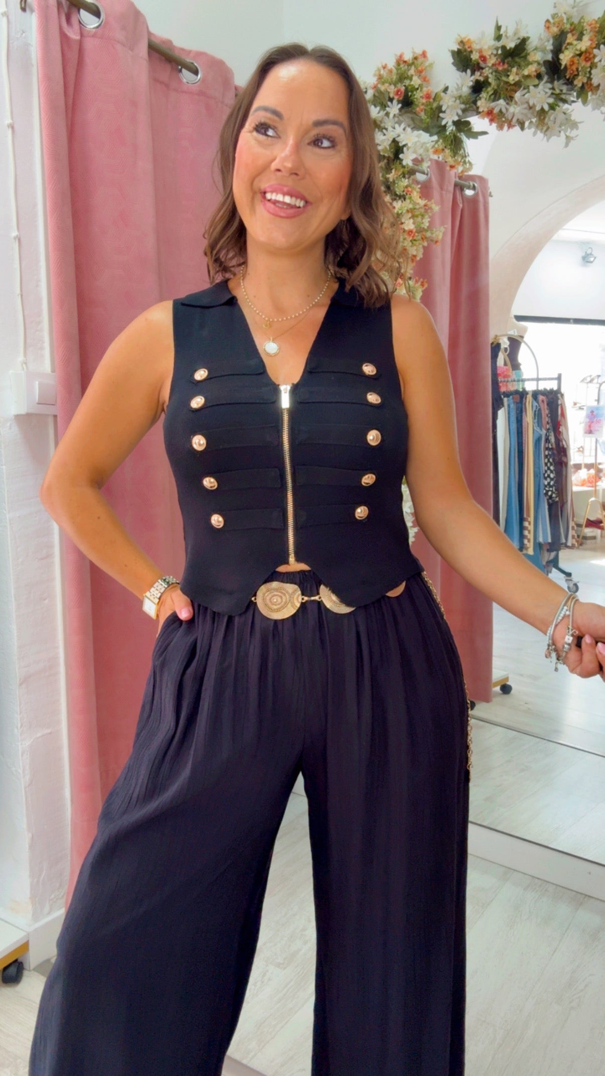Chaleco Militar Negro