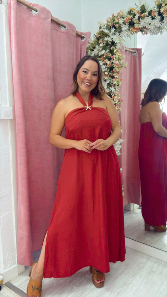 Vestido Estrella Burdeos