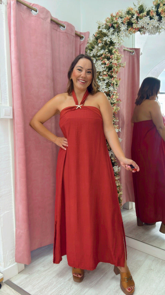 Vestido Estrella Burdeos