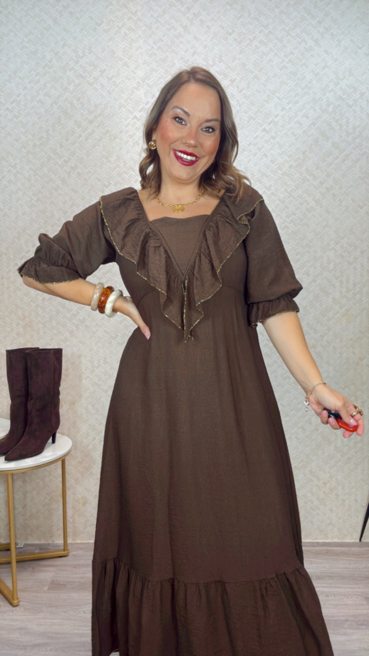 Vestido Altea Marrón chocolate