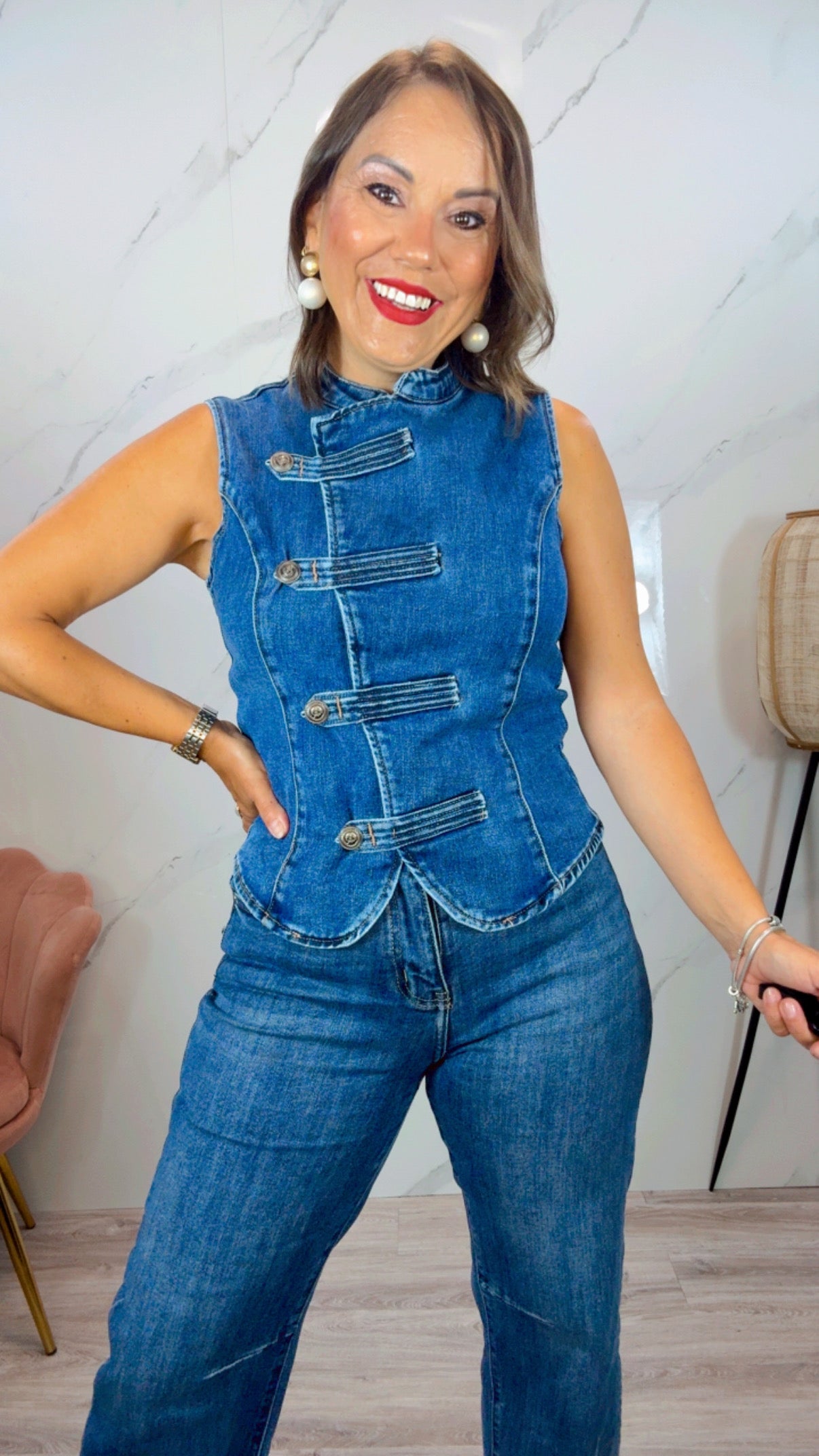 Chaleco Militar Denim