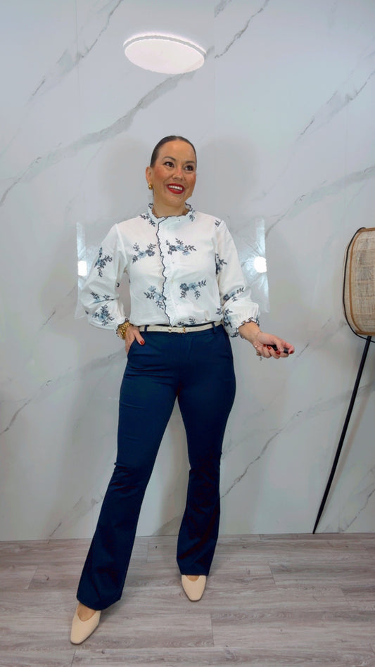 Pantalón chino azul marino