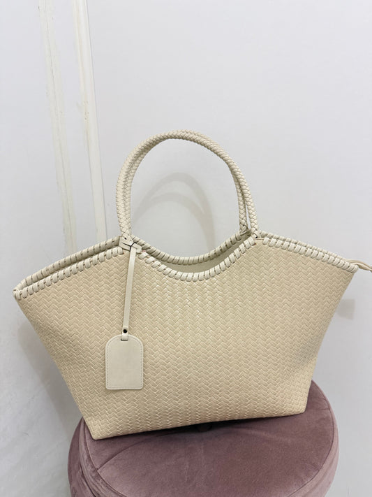 Bolso trenzado Marfil