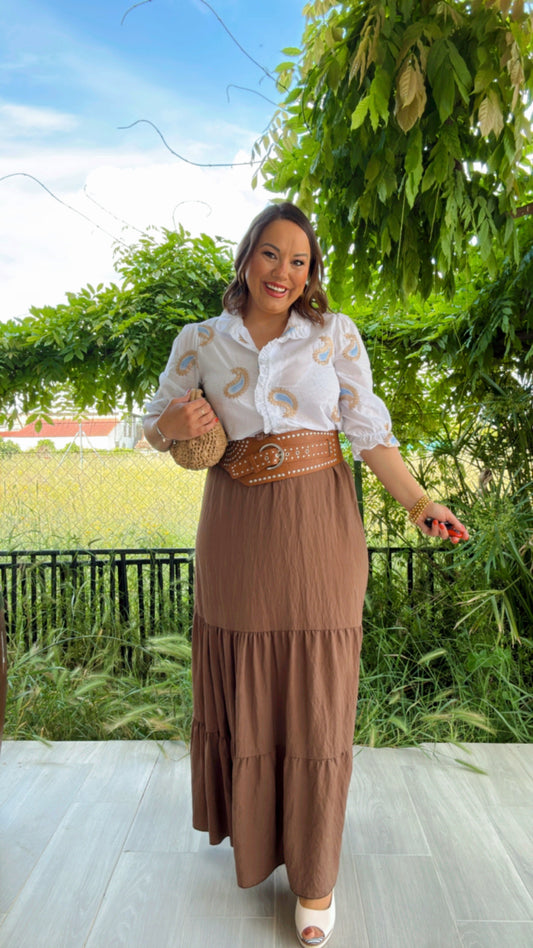 Falda Marrón