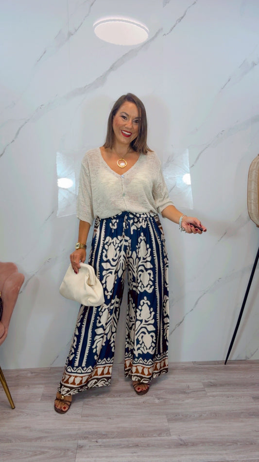 Pantalón Retro Azul Marino