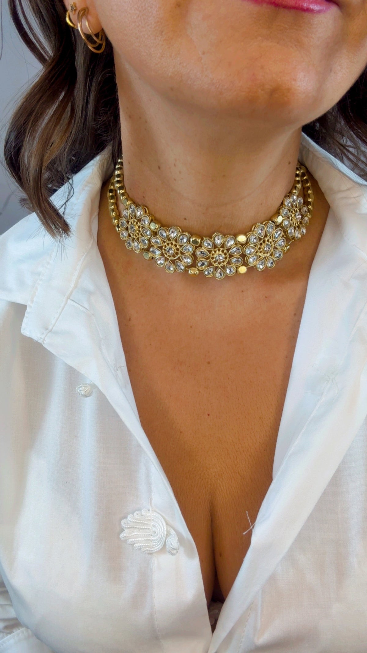 Choker piedras cristal