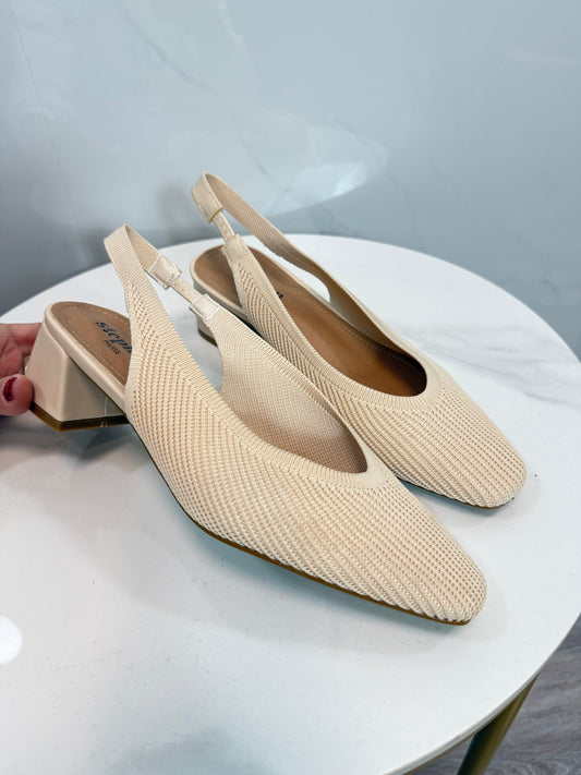 Zapato Destalonado Beige