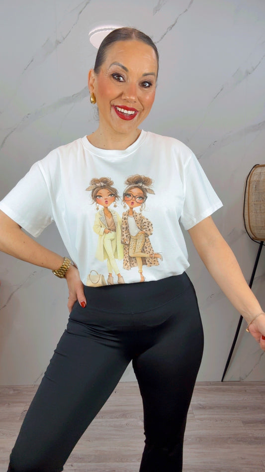Camiseta Chicas print