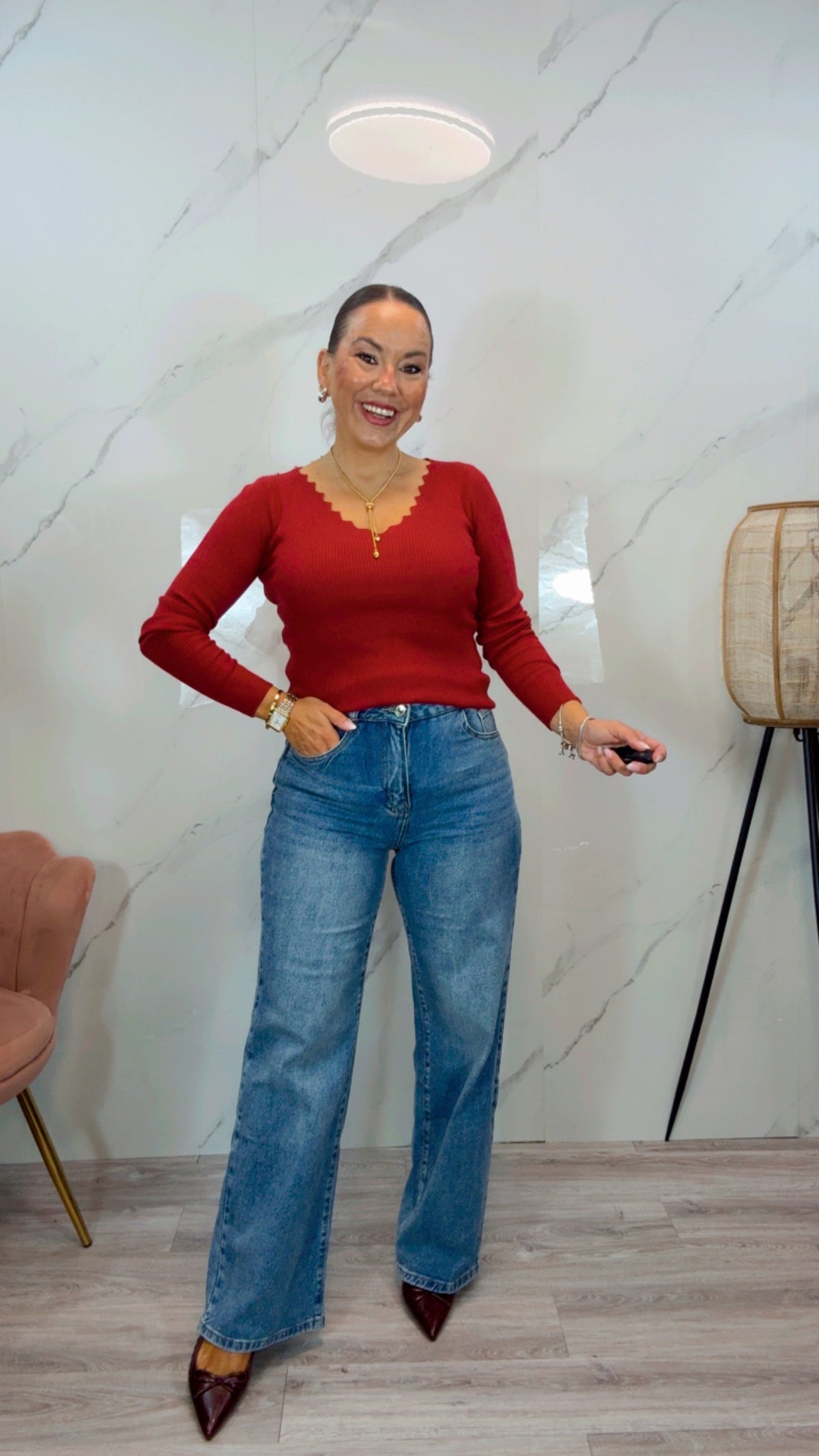 Pantalón Faja Wide Led