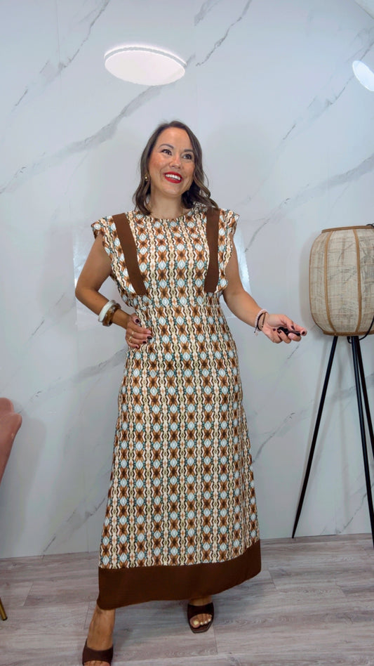 Vestido Juncal Marrón