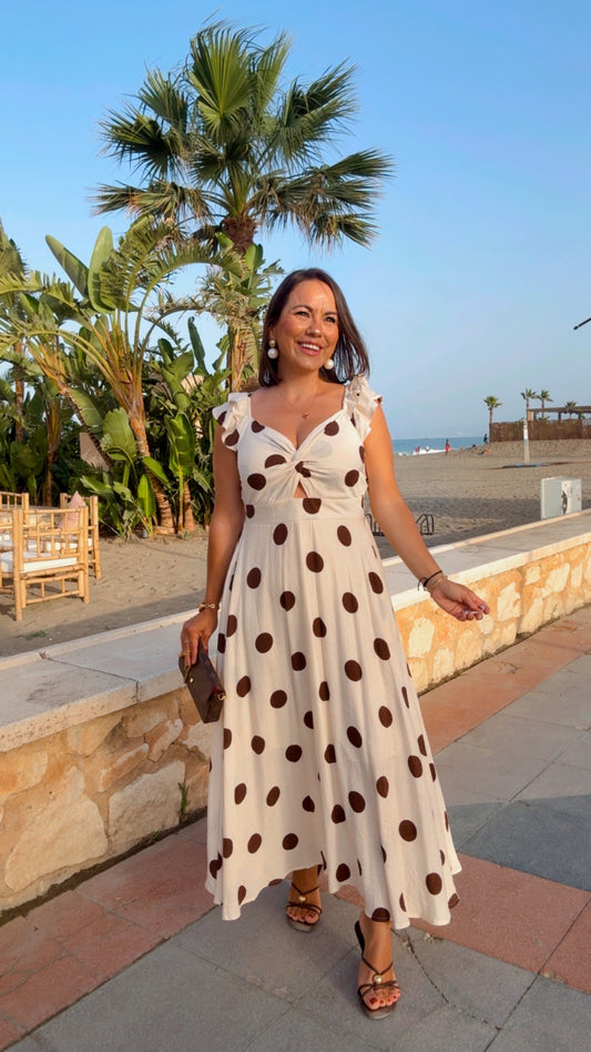 Vestido Triana Beige