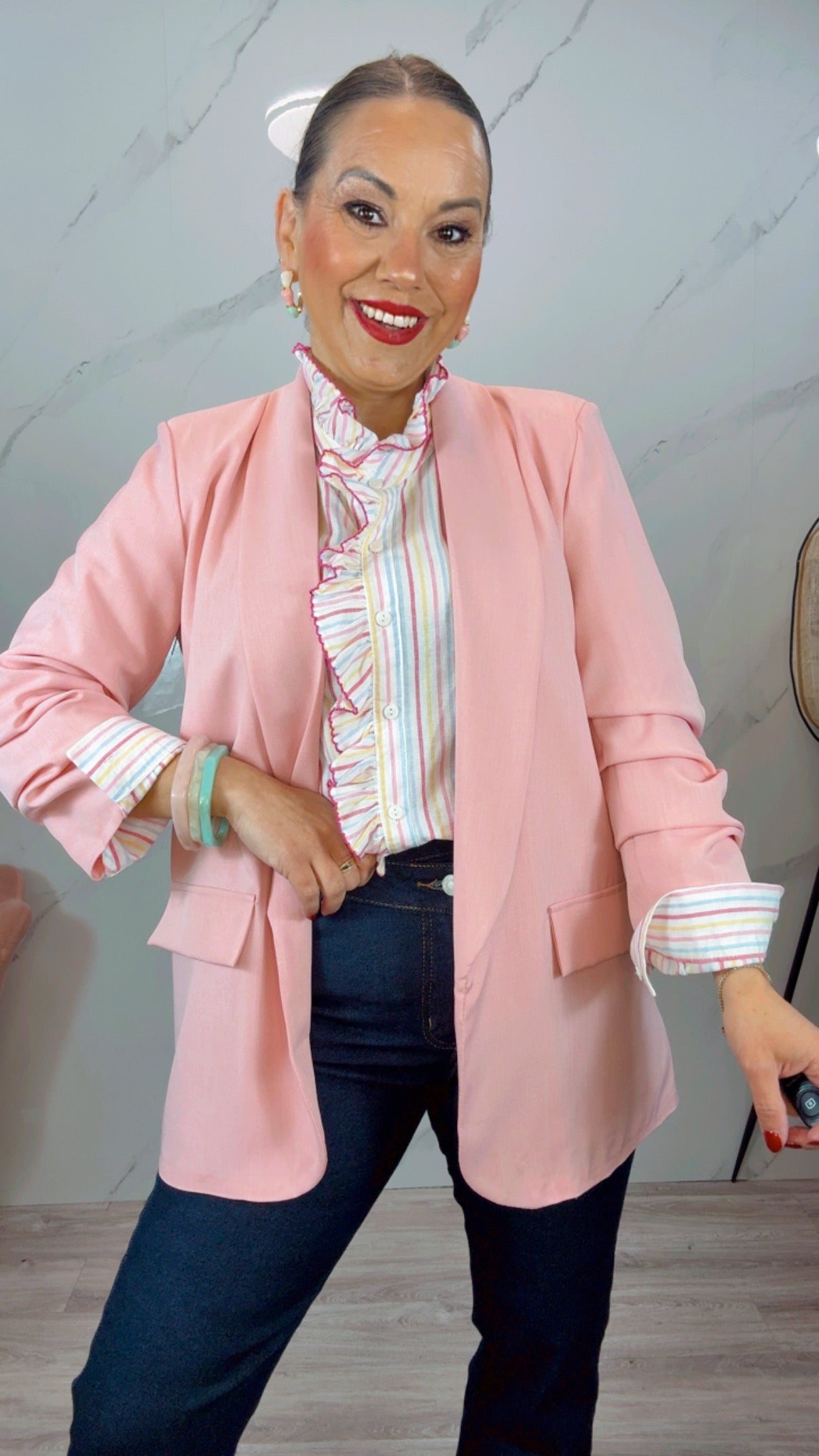 Blazers Rosa Empolvada