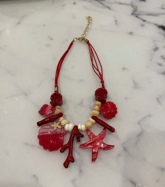 Colgante Concha Rojo